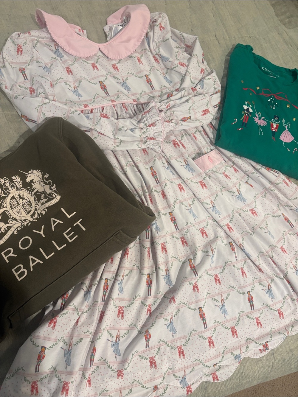 Girls' Ballet Bundle, Nutcracker shirt & Dress + Royal Ballet Hoodie 🩰